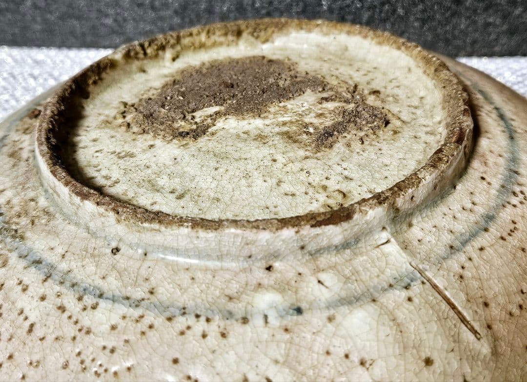 大名品❗】16-17世紀 中国古陶磁 明朝 青華 古染 花文 砂高台 呉須皿