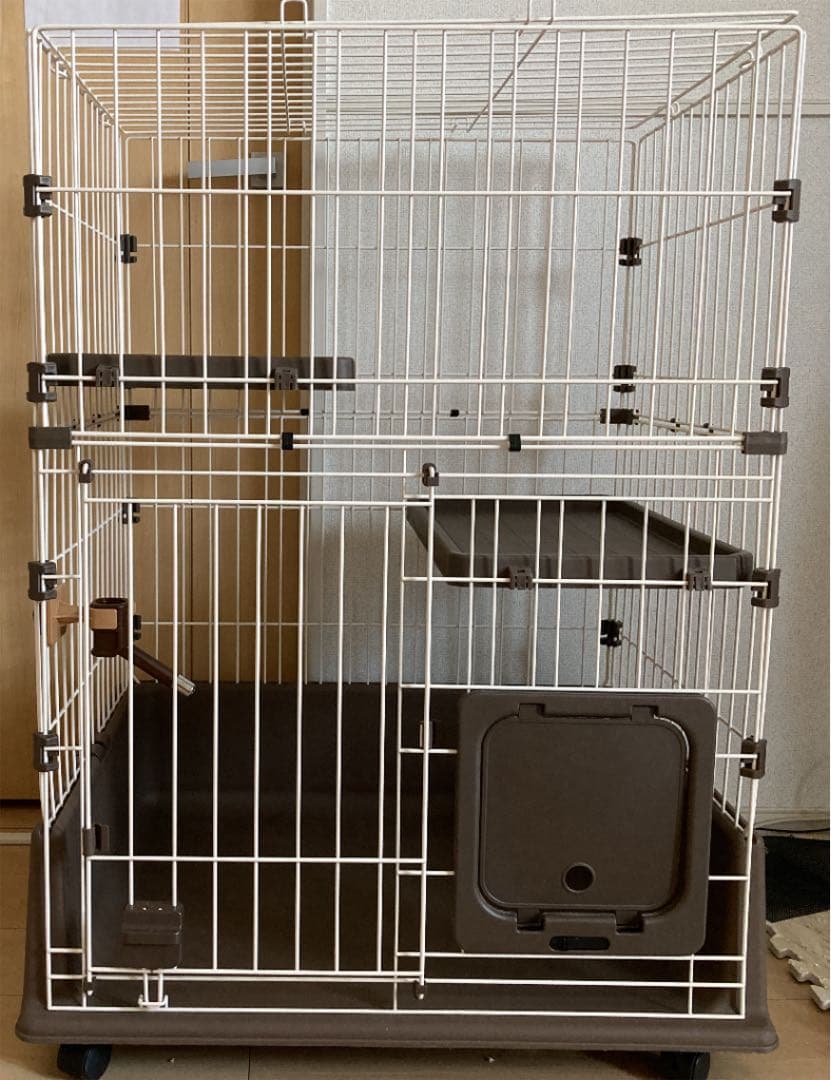 コーナン オリジナル LIFELEX 出入り簡単ドア付き キャットケージ