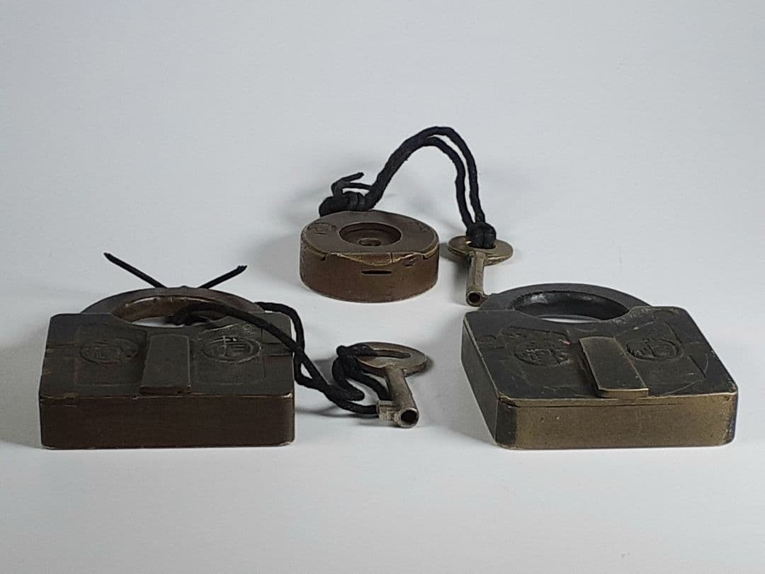 鉄道 錠前 3点 IWATA&CO.TOKYO 南京錠 岩田製 国鉄