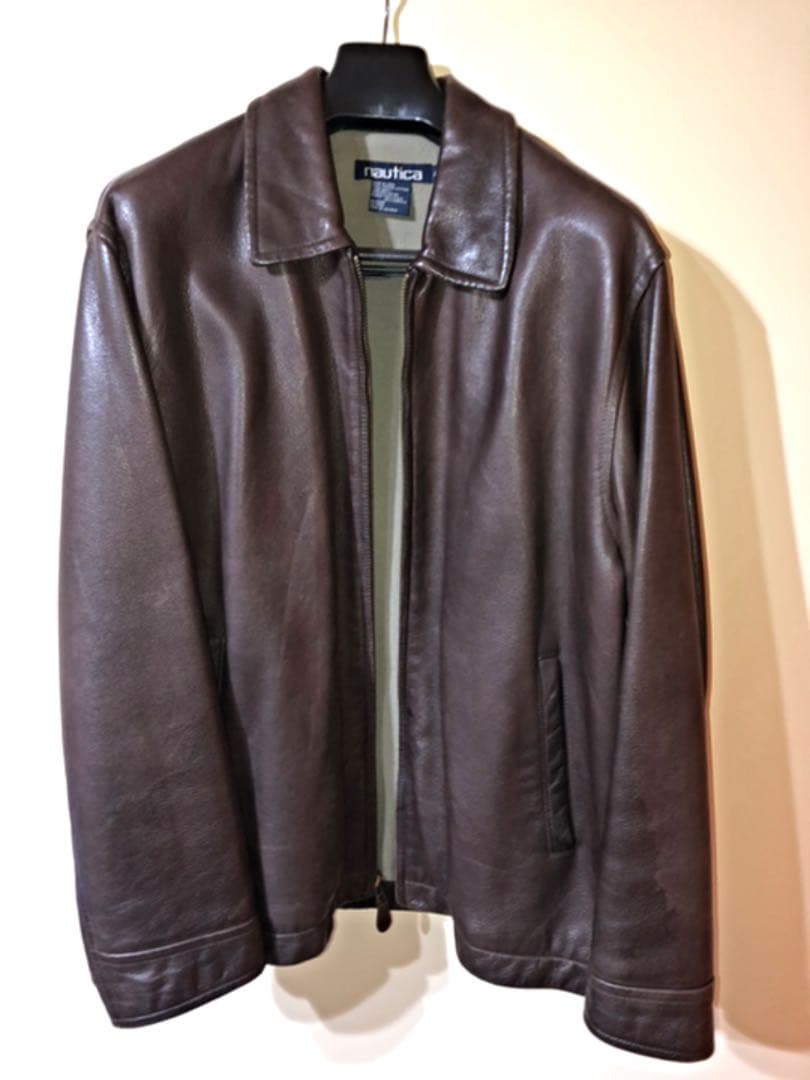 ノーティカ レザージャケット ダークブラウン ノーティカ レザー