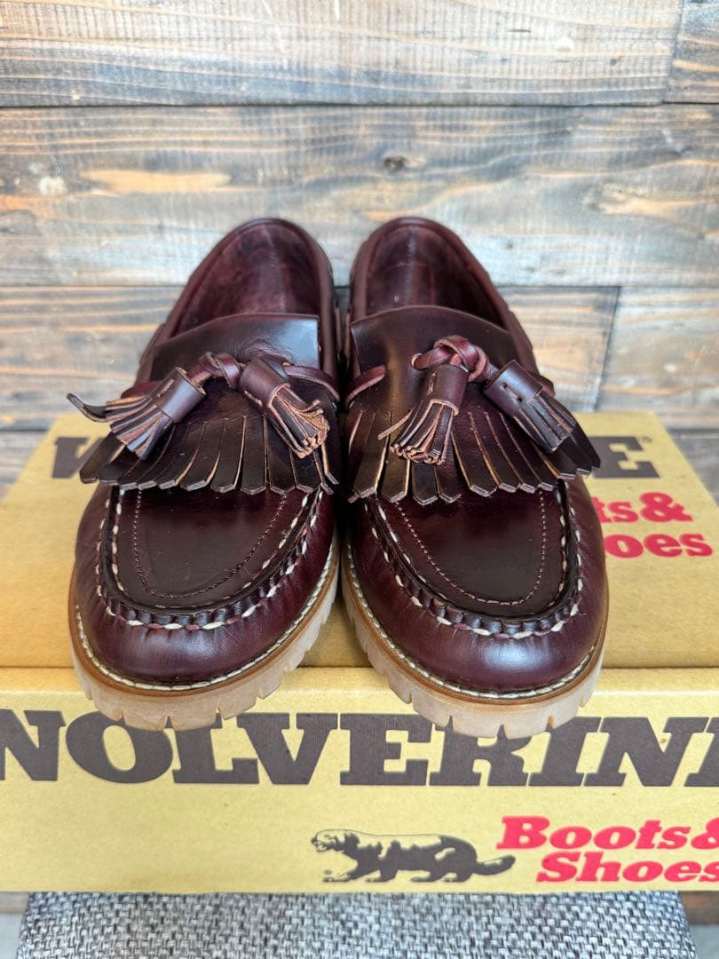 【新品未使用箱付き】WOLVERINE タッセルローファー24cm