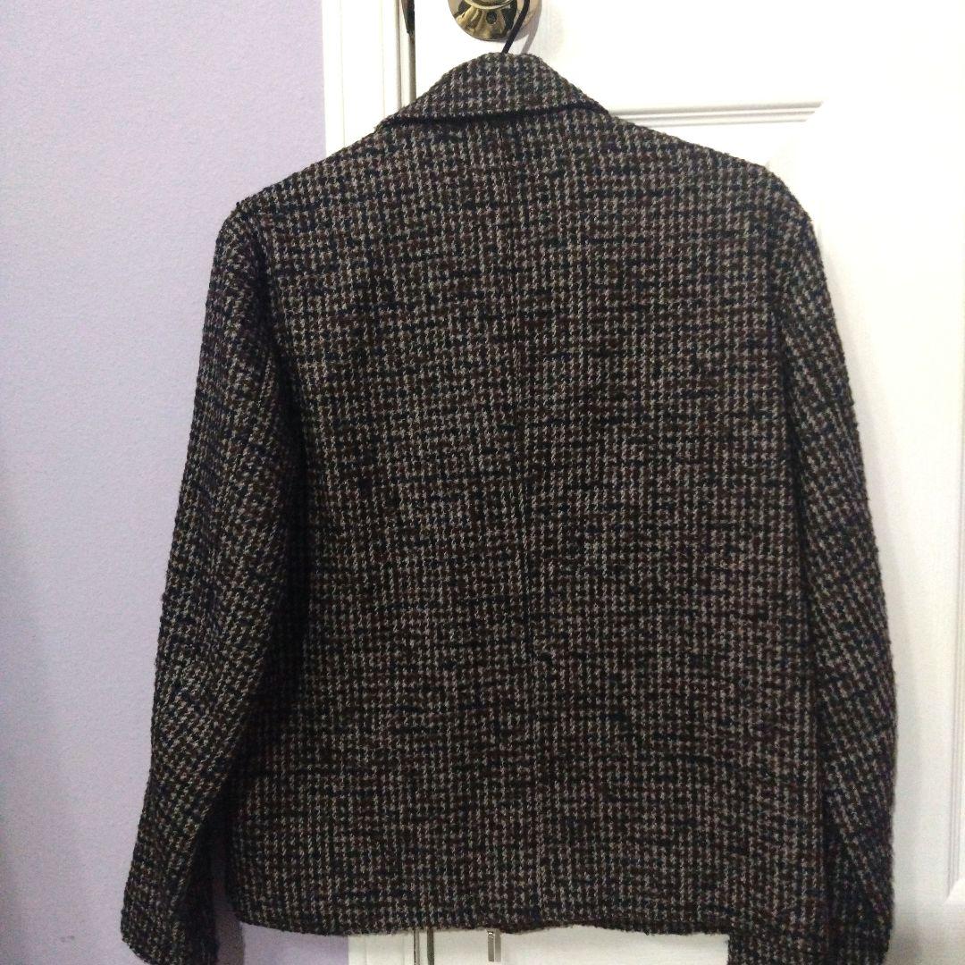 シップス 短丈 ツイード スウィングトップ