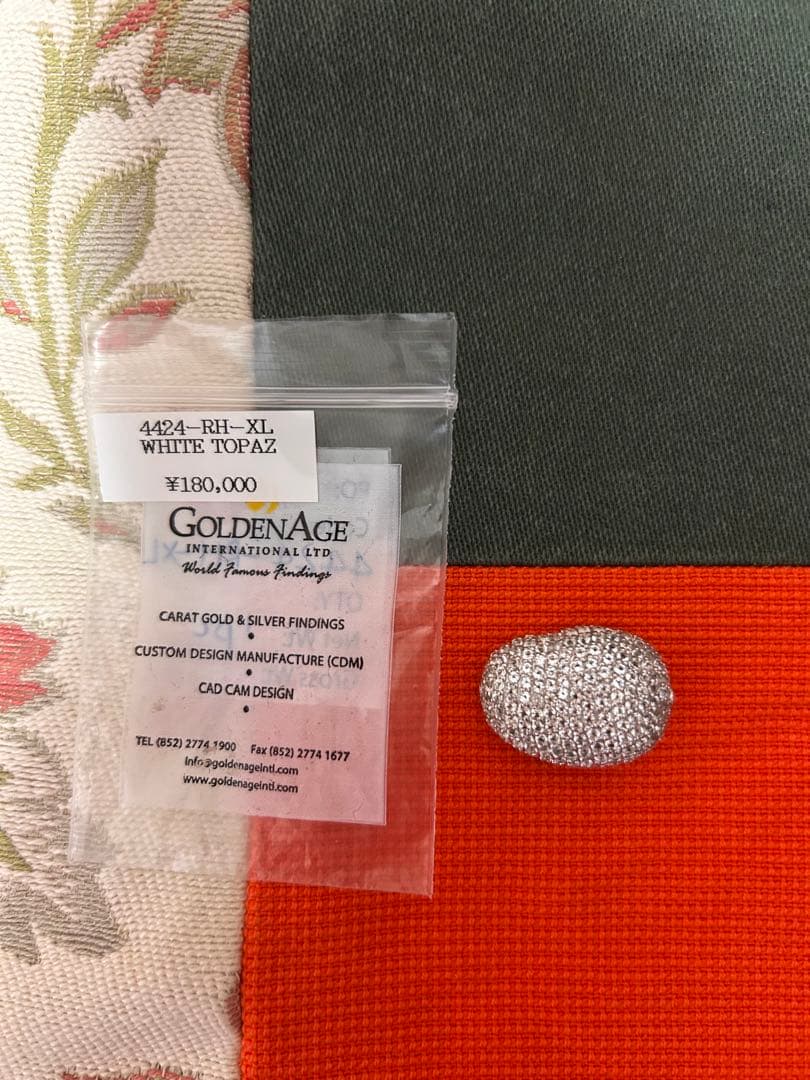 Tommyさんオーダー K18 はちばちL シーブルーカルセドニーPD