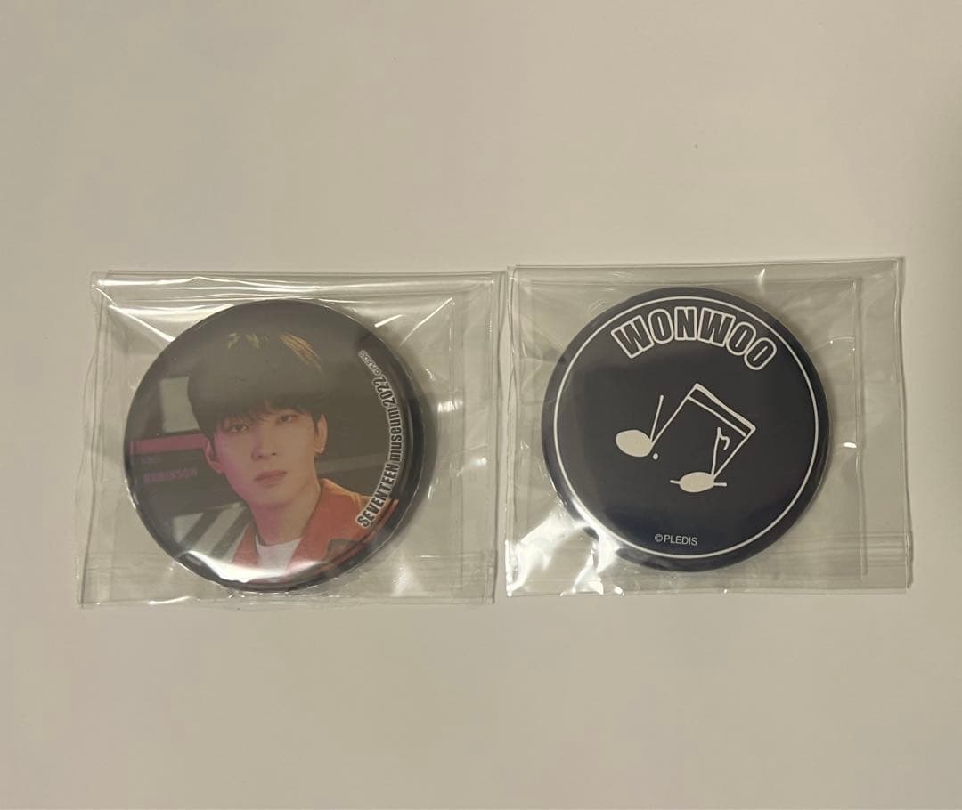SEVENTEEN ウォヌWONWOO ワッペンバッジアクスタ缶バッジ