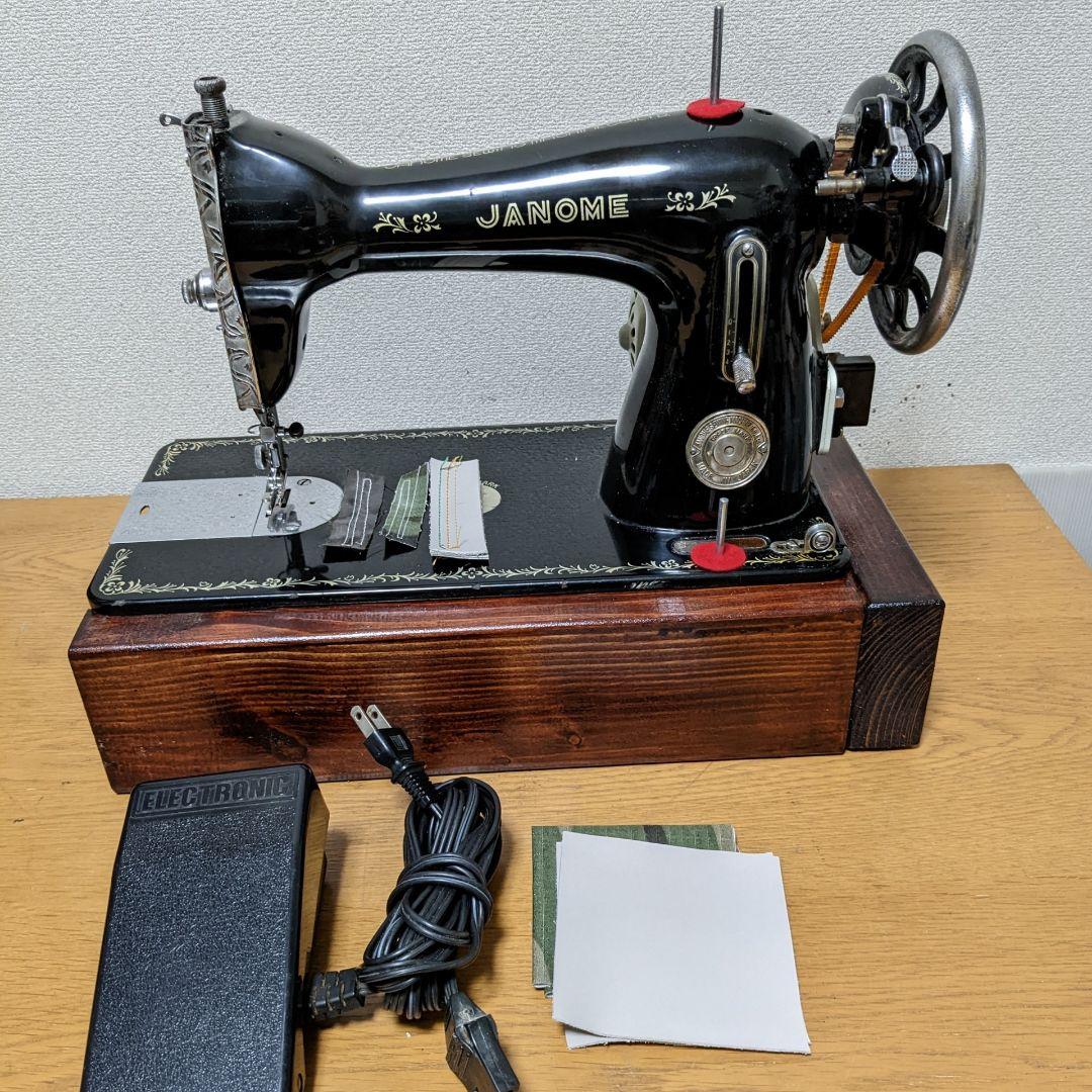 アンティークミシン 福助 電動モーター レザークラフト にも、どうぞ