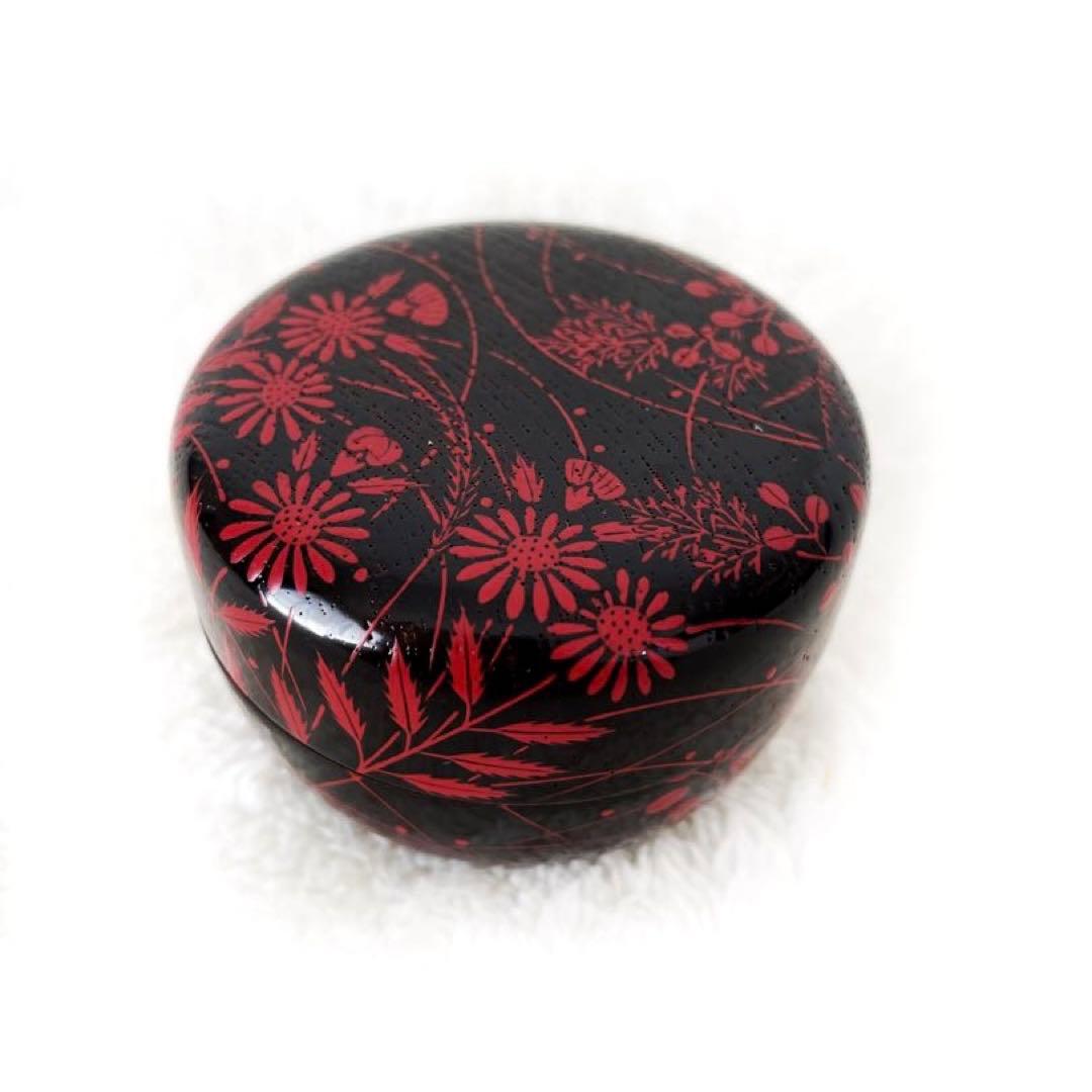 【茶道具】白粉解香合 秋野絵 中村宗悦 香合