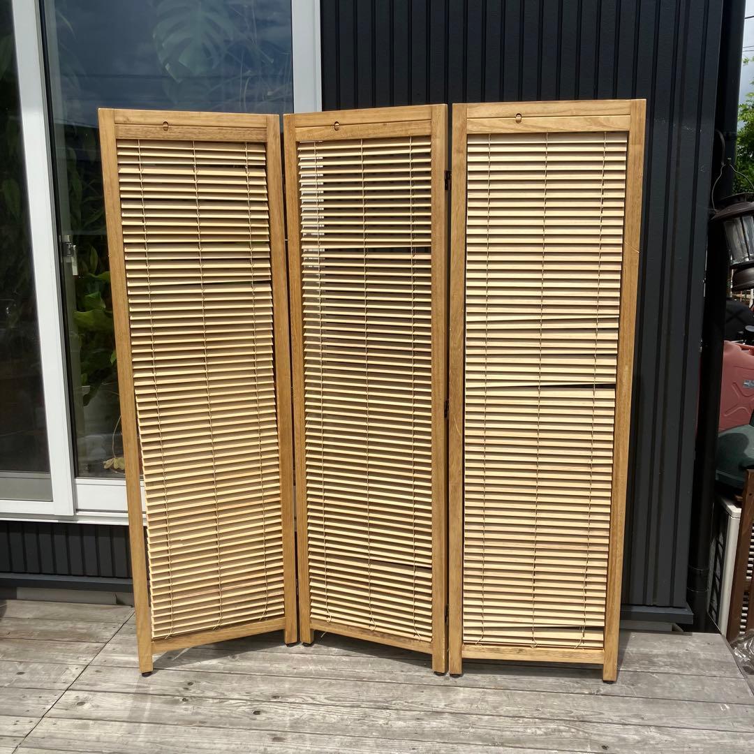 ◇カンディハウス3連スクリーン 三井緑◇美品パーテーション13万Hanaco