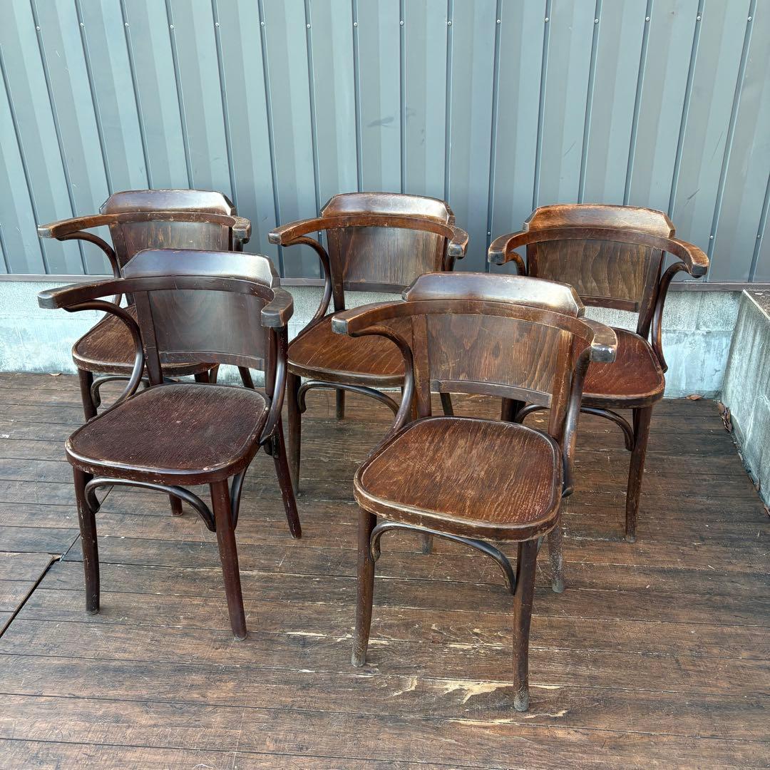 ②ルーマニア製 ヴィンテージ ベントウッドチェア アームチェア 曲木