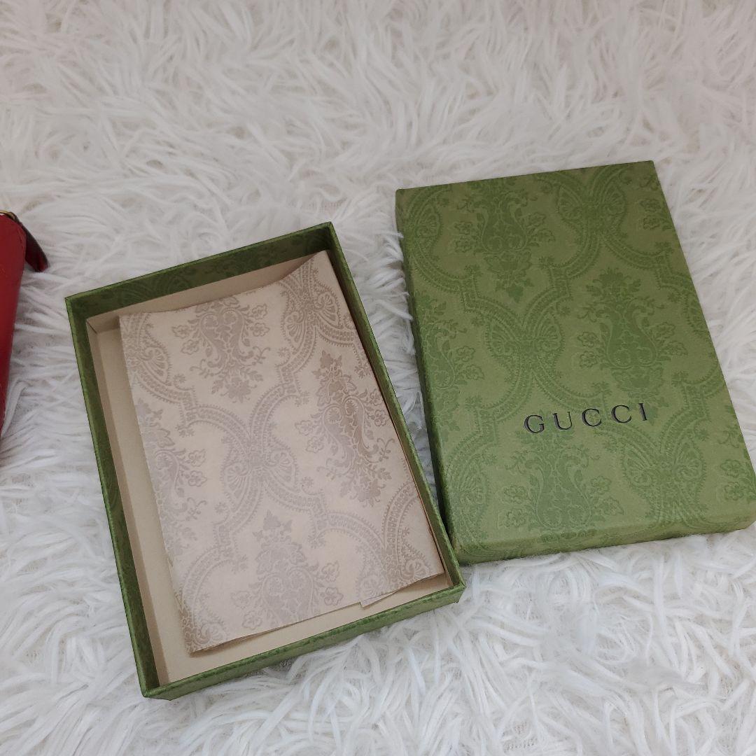 ⭐未使用級⭐GUCCI ggマーモント レッド キーケース ケース
