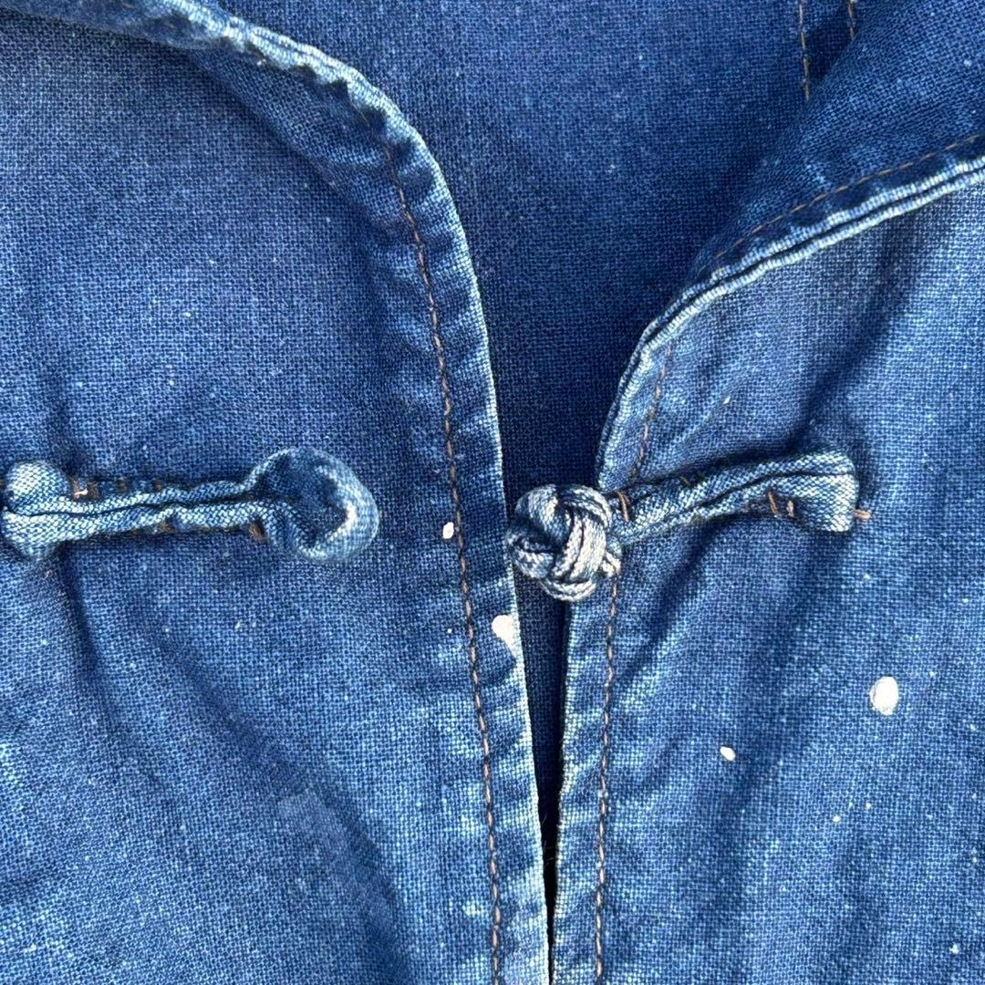 french vintage china jacket インディゴ ブルー