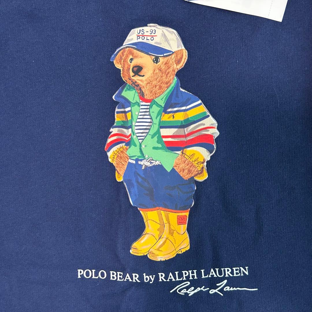 ラスト1点◇ラルフローレン ポロベアフリーススウェット ネイビー M/150