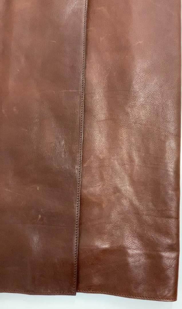 エルメス HERMES レザースカート　本革※使用感あり　ヴィンテージ