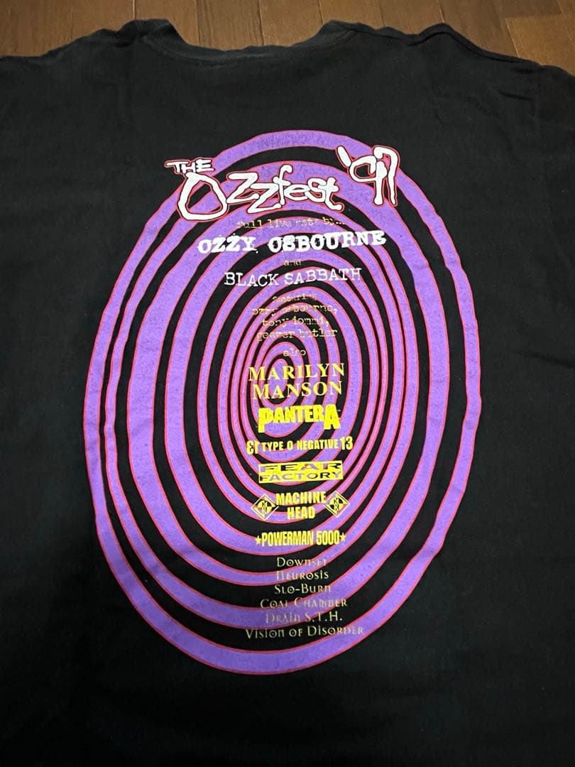 1997年Ozzfest オズフェスオズボーン ロックTツアーTヴィンテージT
