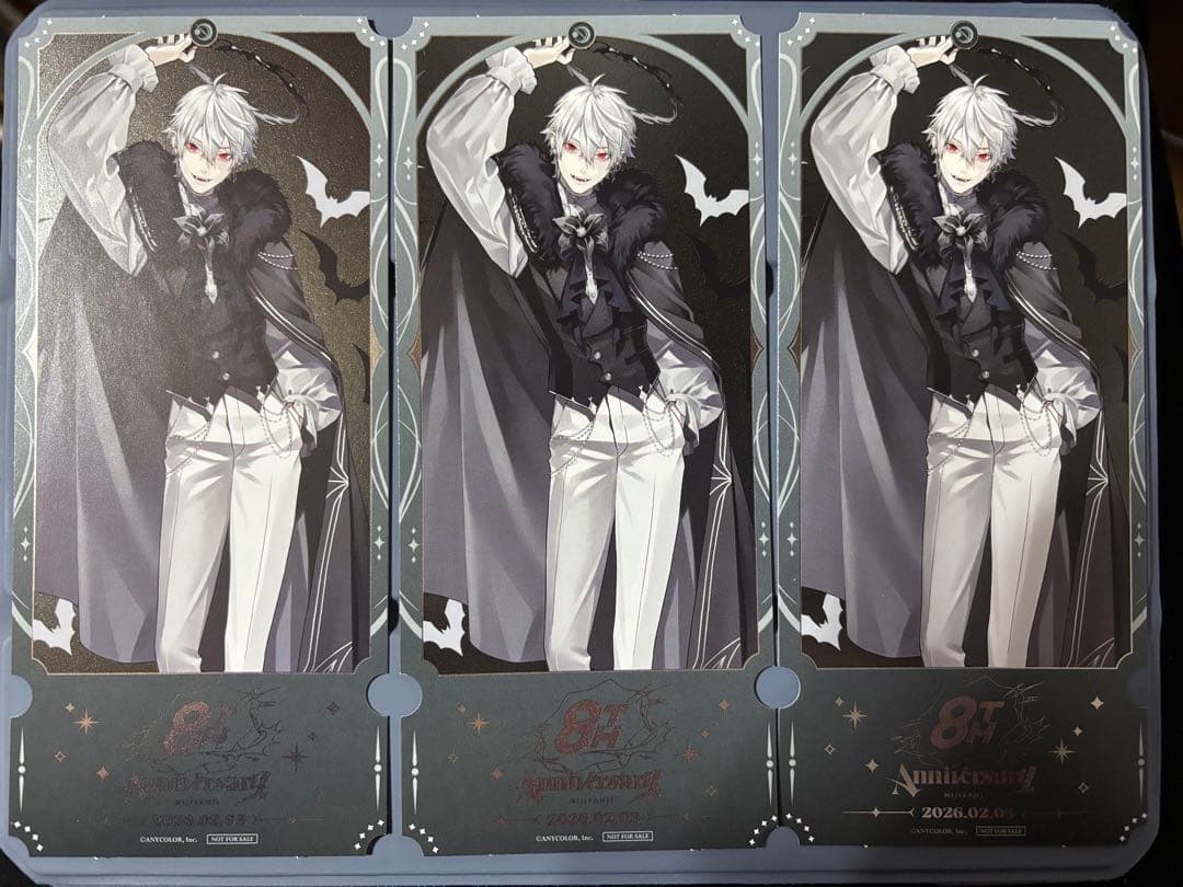 葛葉 特典チケット風カード 3枚 にじさんじ8th Anniversary - メルカリ