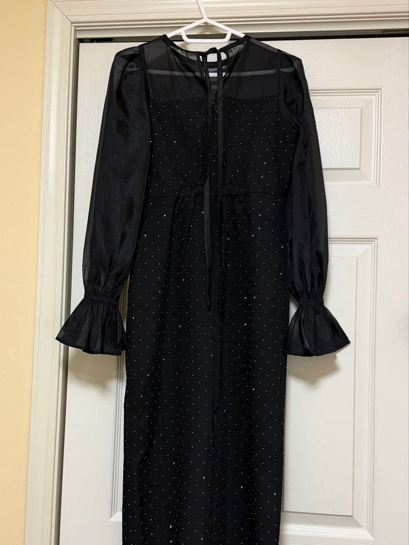 chico シースルータイトロングドレス/オケージョンドレス