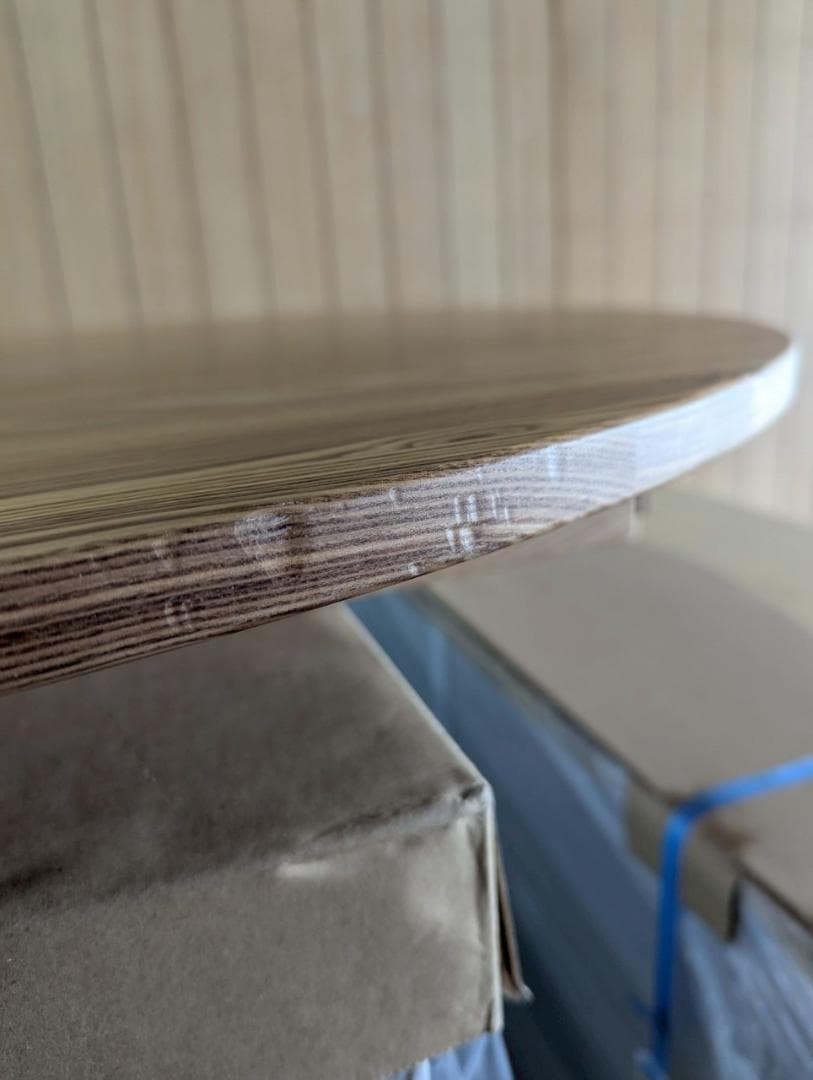 90cm 円形ダイニングテーブル 高級タモ無垢材