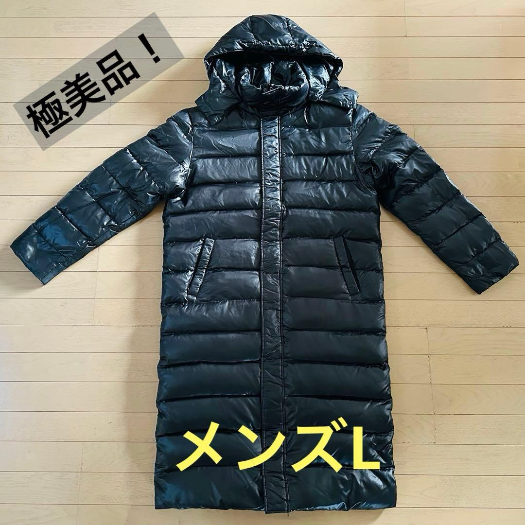 ✨極美品！✨X-united ベンチコート ロング ダウン 黒 メンズL