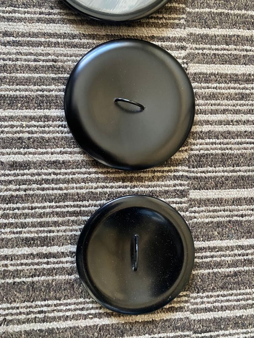 茶道具 塗蓋 黒塗 漆器 水指 替蓋 一文字　まとめ　4点　木製　未使用