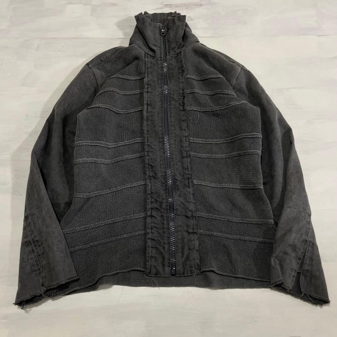 レア ripvanwinkle ニット ダック地 切り替え　シングルライダース