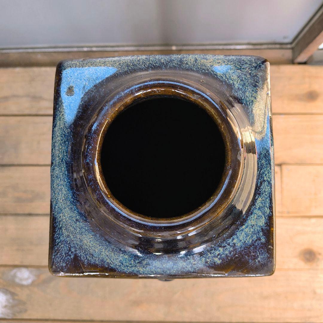 ☆古い 高徳順印 角花瓶 高さ約48.5センチ 中国 古玩☆