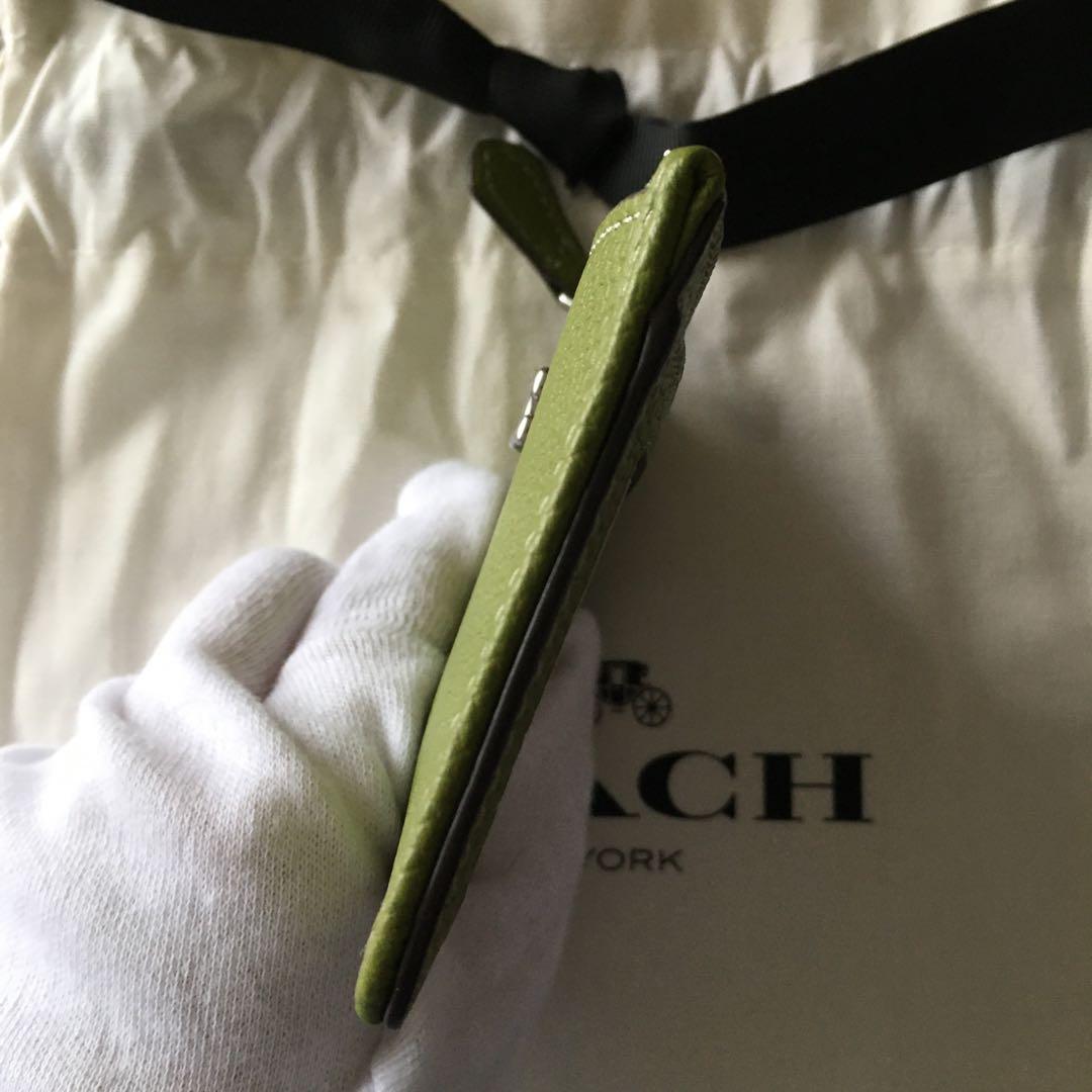 新品　コーチ COACH 定価15,400円 レザー スキニー ID ケース