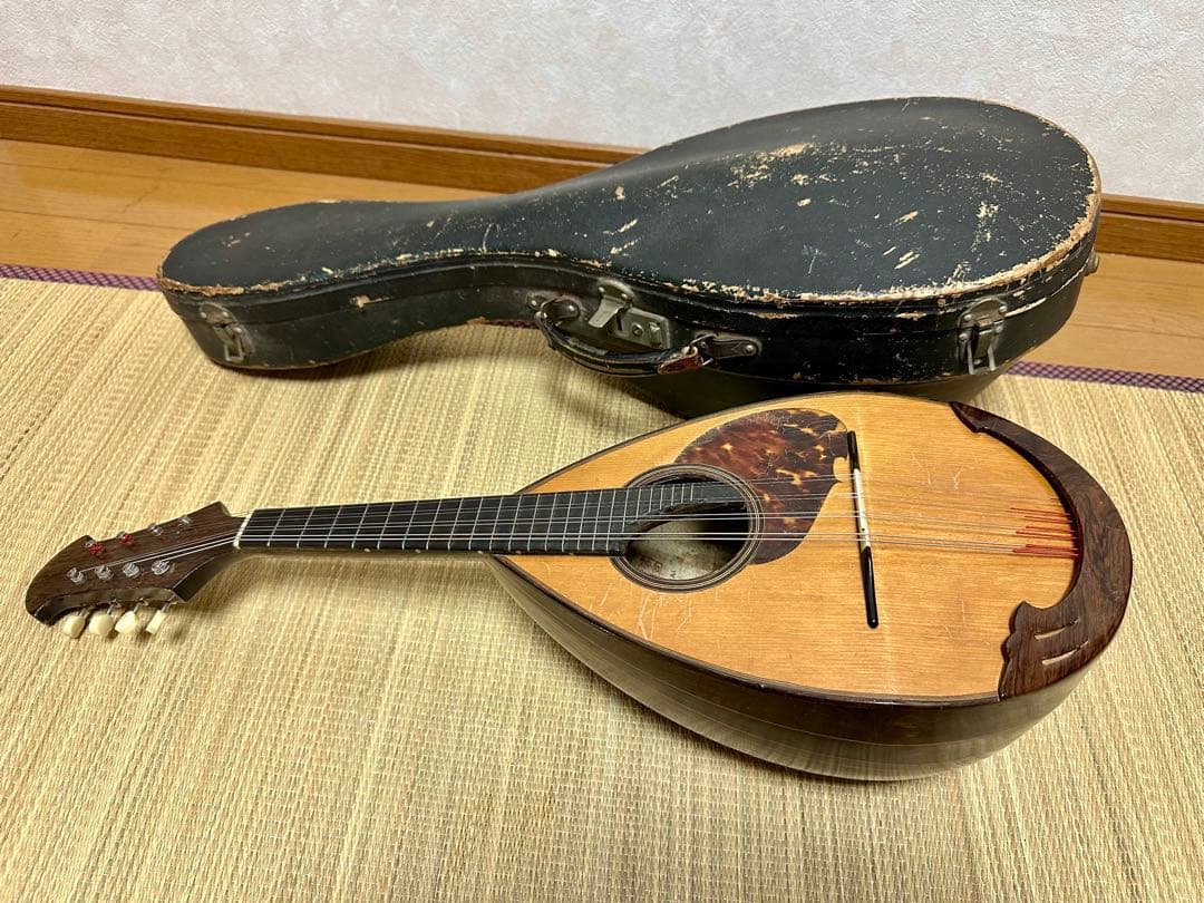 落合マンドリン1965年no2ハードケース付付属品有ヴィンテージ落合忠男希少品