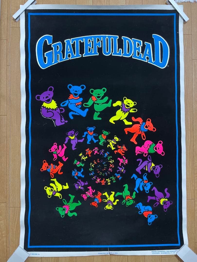超希少グレイトフル・デッド初期デッドベアポスター1998年製