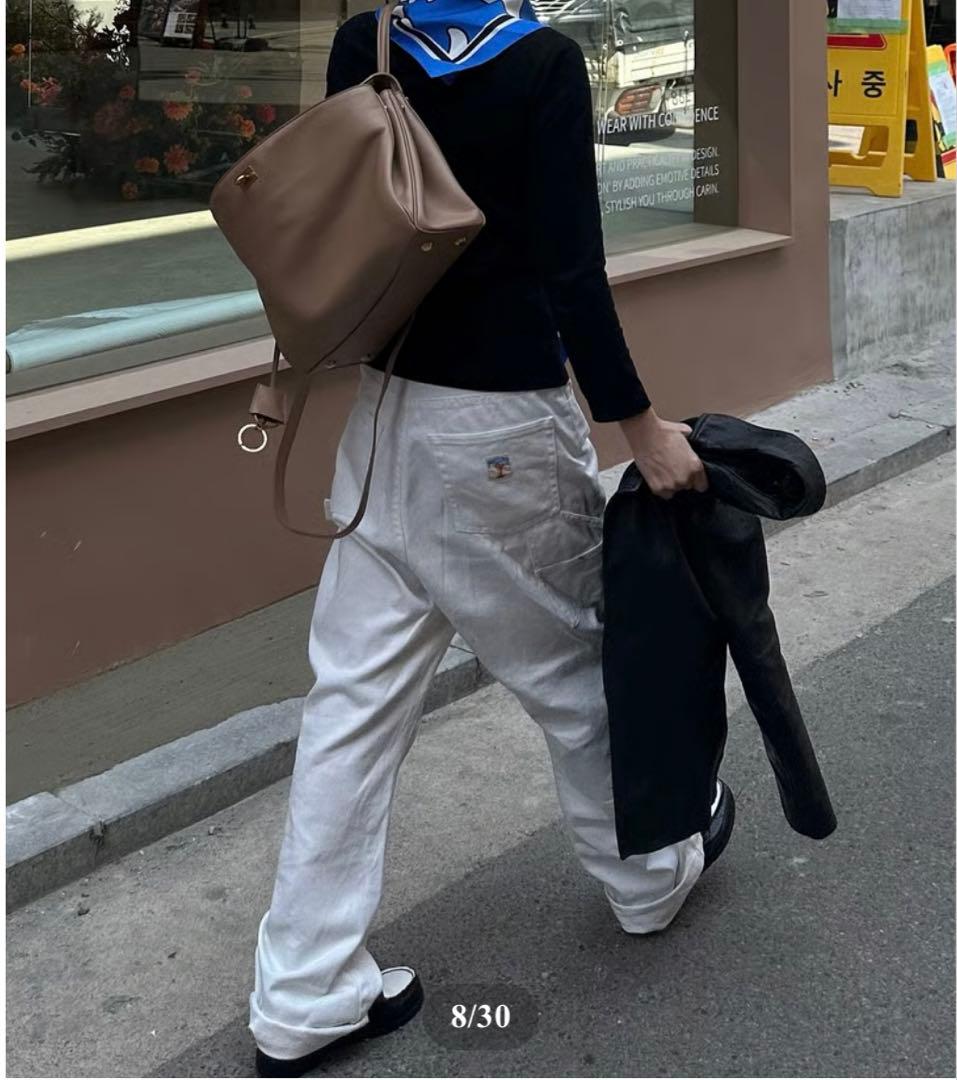 ok.soon×piccadilly コットンホワイトペインターパンツ　サイズ3