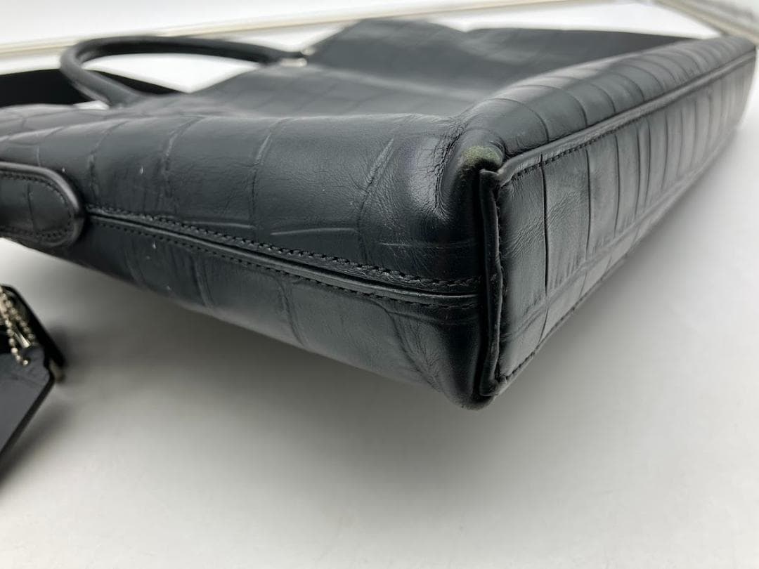 COACH ビジネスバック　レザー　ブラック　2Way