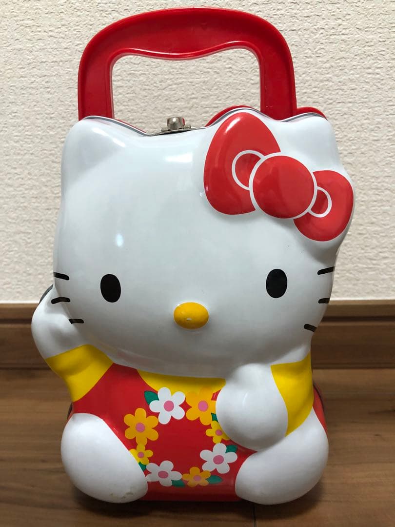 平成レトロ❣️ キティ カオハナ ミニトランク 缶 収納ケース ボックス