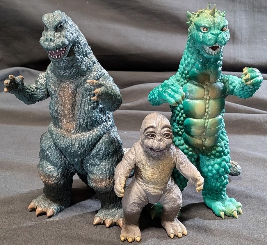 ゴジラ＆ミニラ＆ガバラ（Y・MSF）ソフビフィギュア3体セット