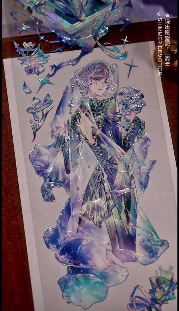 【9413】海外　マステ　3/5/巻　貝殻光マスキングテープ　人物系