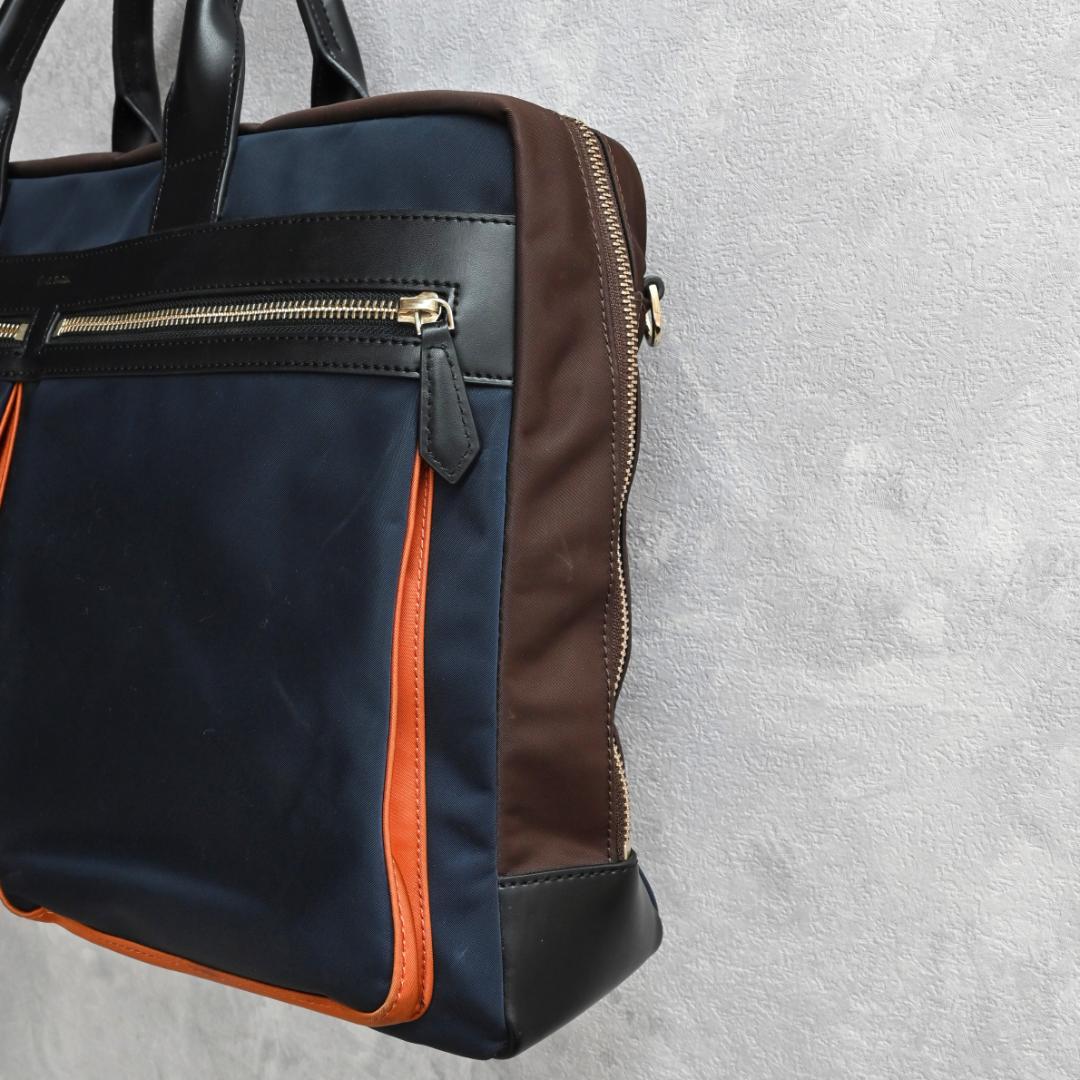 【付属品欠品】PaulSmithビジネスバッグ ブリーフケース マルチカラー