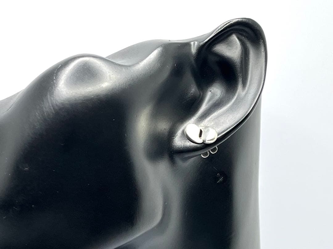 h562 オールド ティファニー ダブルティアドロップ ピアス シルバー 925