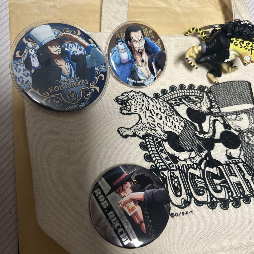 無*望様 ONE PIECE ロブ・ルッチ　トートバッグ　缶バッジ　キーホルダー
