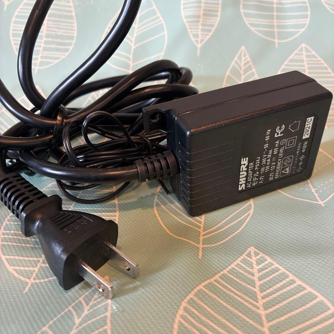 シュア受信機とアダプター　BLX4