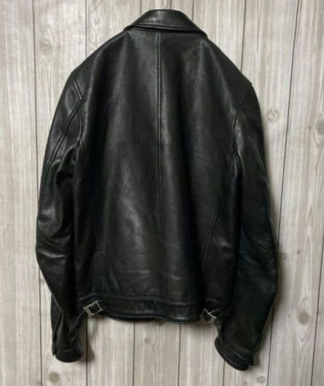 Lounge Lizard 襟付 ライダース レザー 馬革 ホース 逆八の字