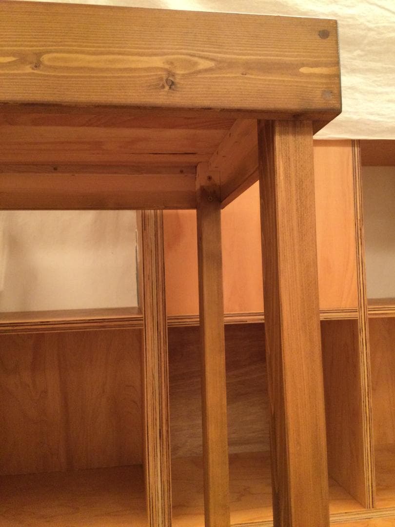 中古アンティーク机】木製シンプルデザインテーブル 中古アンティーク