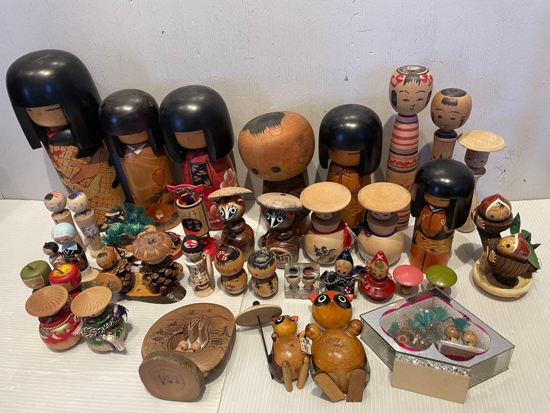 Yahoo!オークション - 創作こけし 伝統こけし 【石原日出男】「二人」1