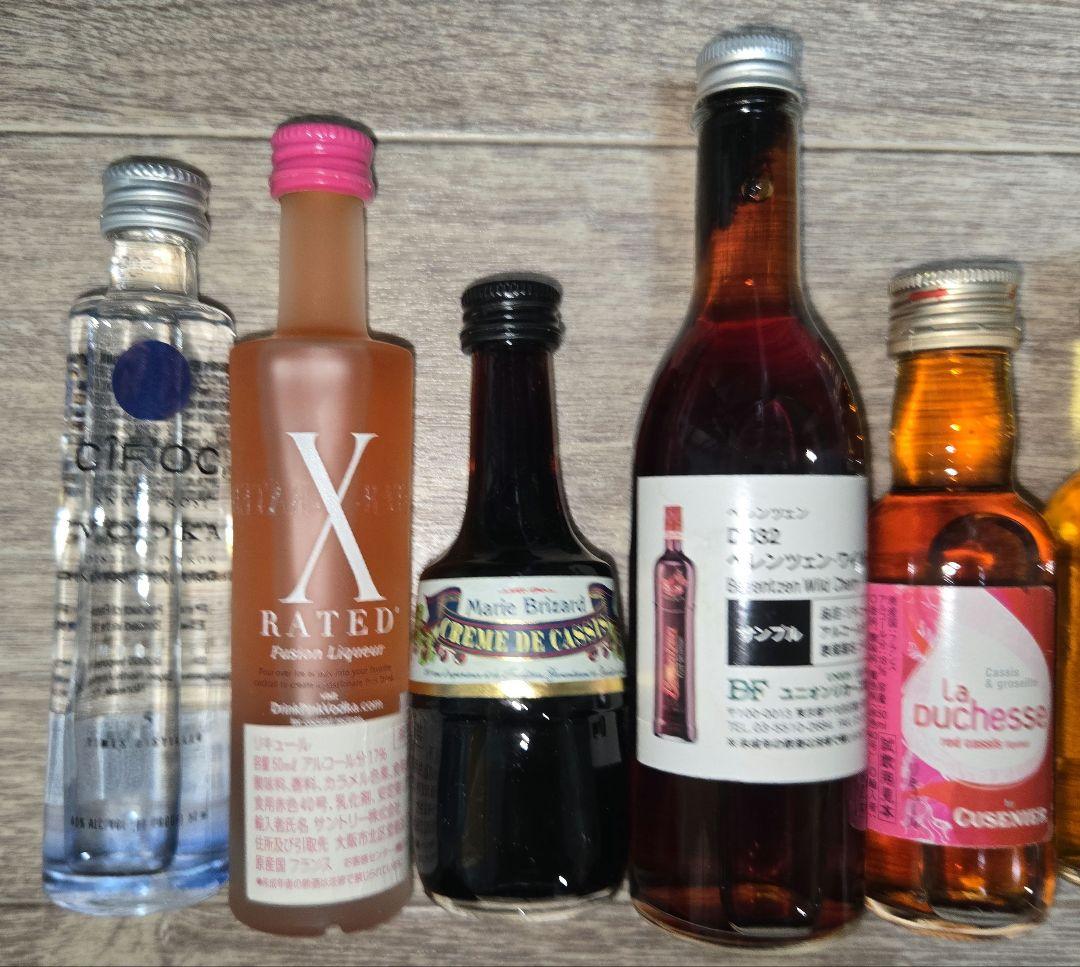 リキュール・ウイスキー・ウォッカ ミニボトルなど12本セット ミニ