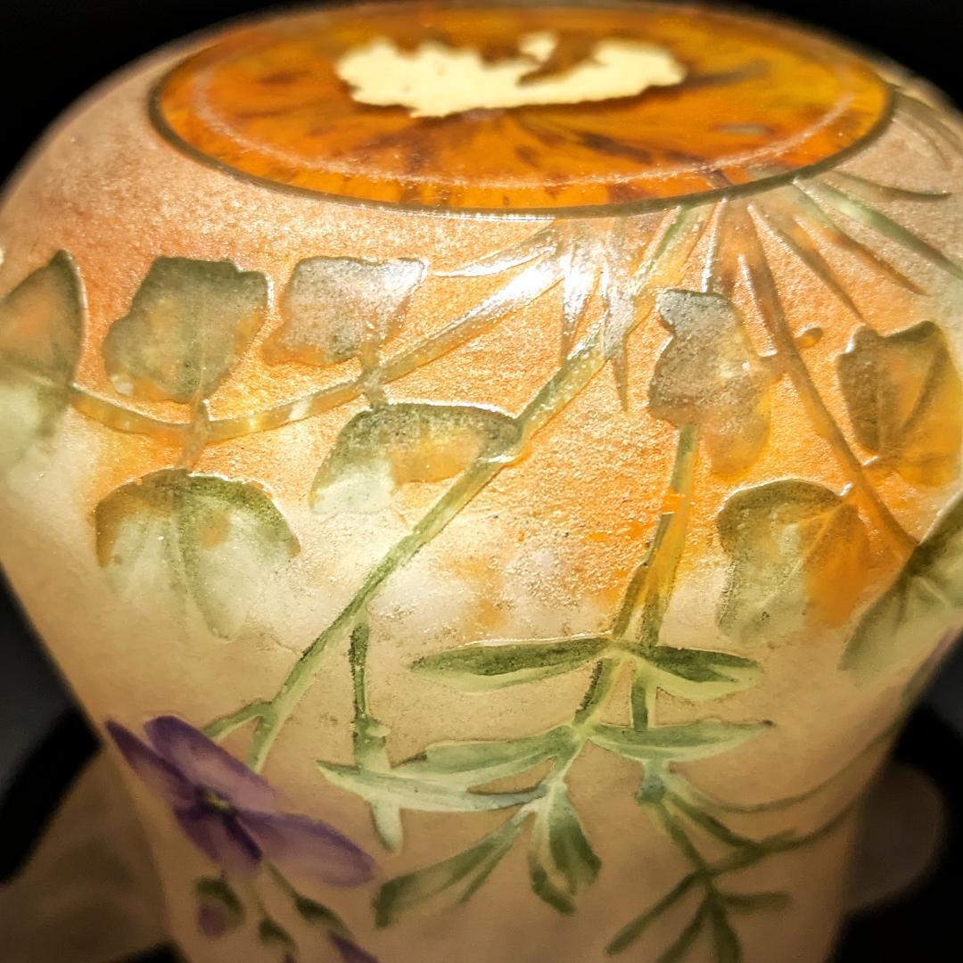 ドーム・ナンシー 夜明けの菫の情景 ミニチュア水差 超絶技巧 ジブレ