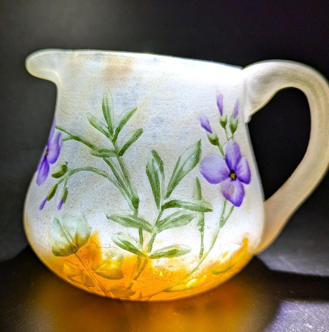 ドーム・ナンシー 夜明けの菫の情景 ミニチュア水差 超絶技巧 ジブレ