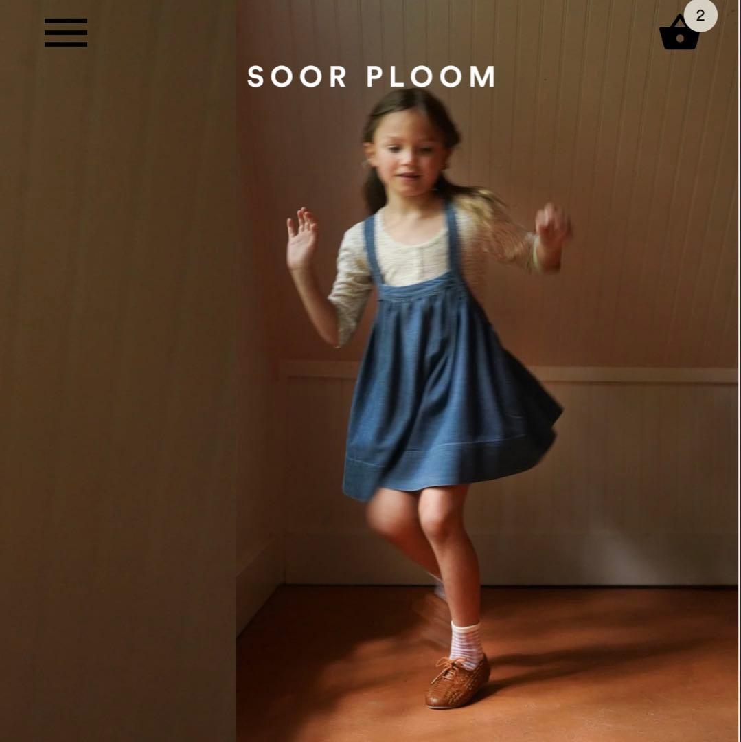 【SOOR PLOOM】Eloise Pinafore デニムブルー