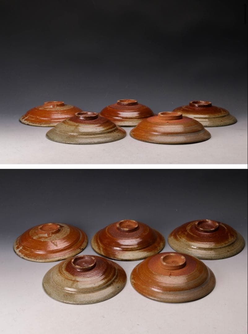 中里隆 唐津焼 絵唐津 6寸皿 5客セット 中里太亀 中里健太