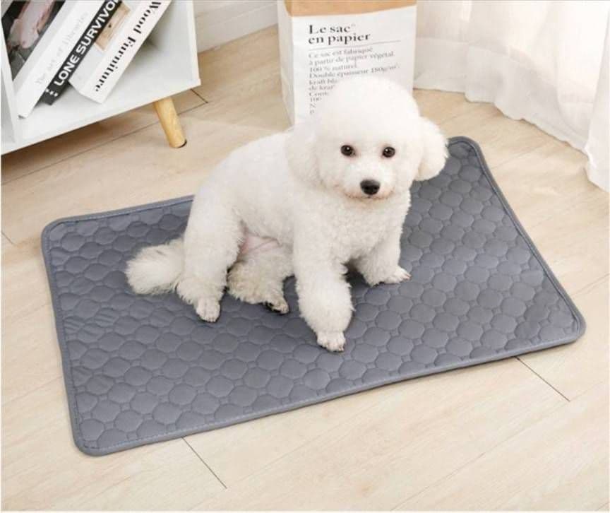 Lグレー シート トイレ 洗える ペット 犬 猫 吸水 マット 2枚