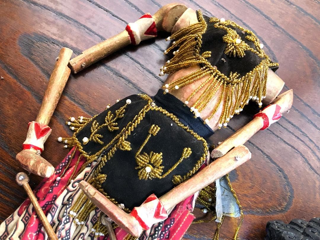 ドゥルユドノ（Duryudana）】 アンティーク木偶人形 ワヤン・ゴレ