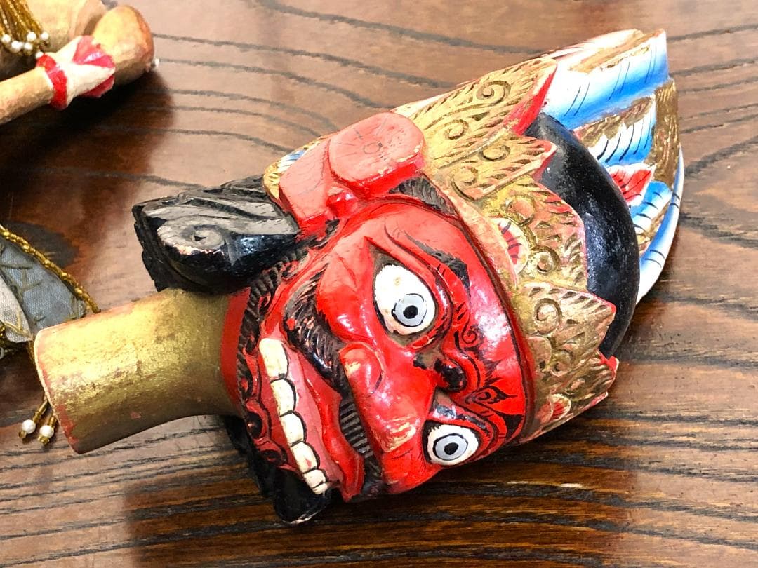 ドゥルユドノ（Duryudana）】 アンティーク木偶人形 ワヤン・ゴレ