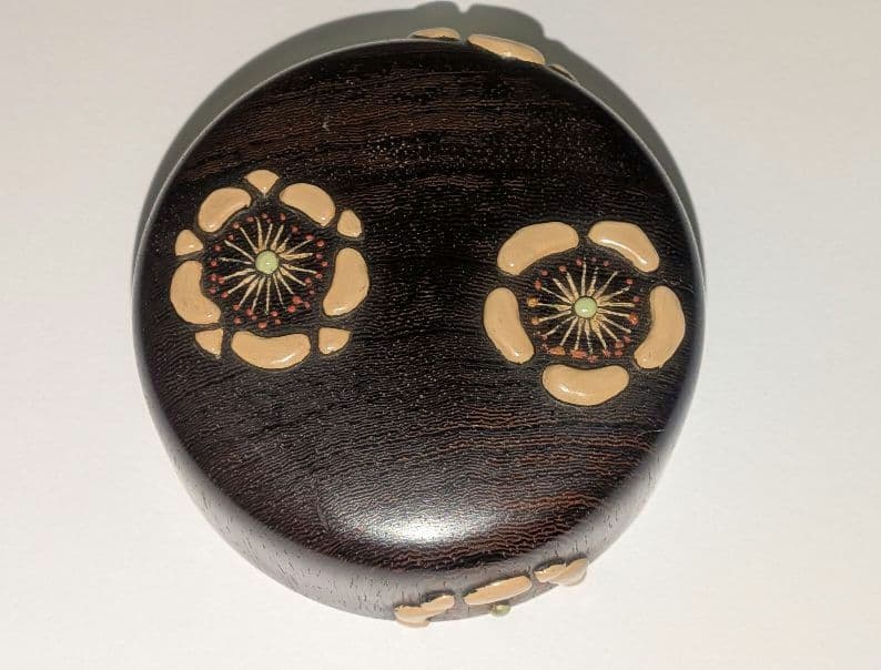 茂利漆』茶器 光宣作 棗 茶道具 茶入 漆芸 浮彫 花梅表千家裏