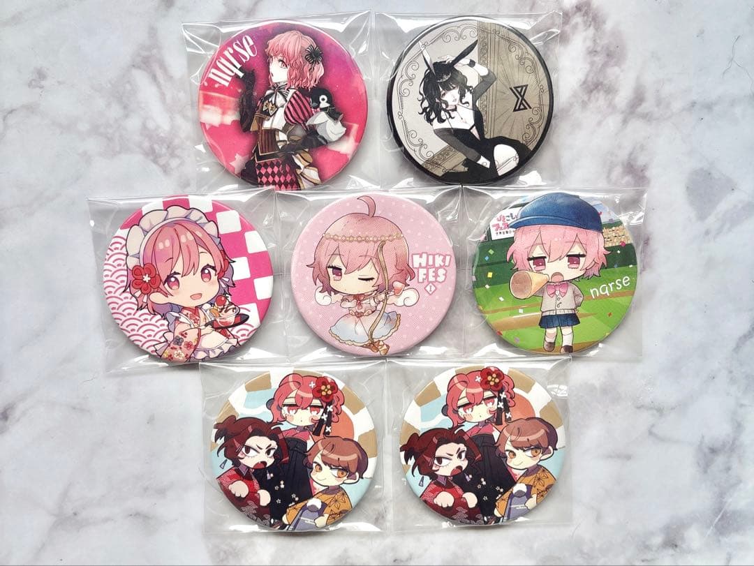 あなめ nqrse 缶バッジ - メルカリ