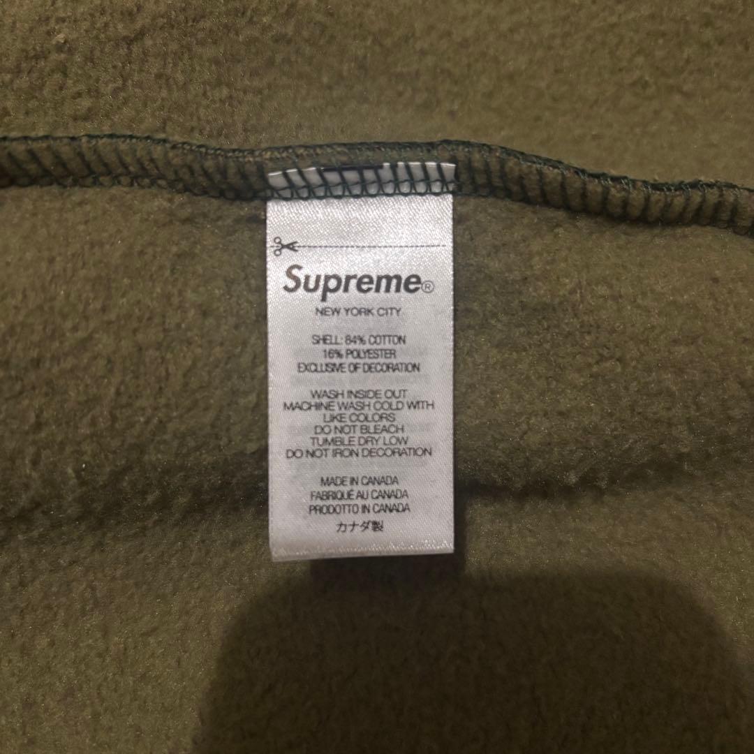 supreme迷彩ジップパーカー Sロゴ